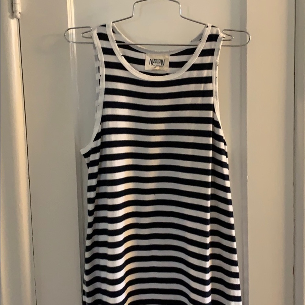 Striped cotton dress